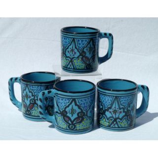 Le Souk Ceramique Sabrine Design Coffee Mugs (Set of Four)   SB 53