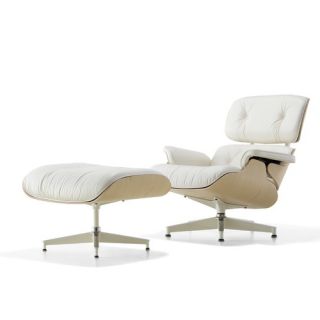 Eames Leather Chair and Ottoman