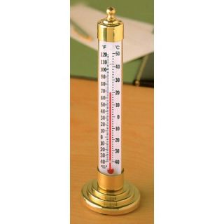 Conant Custom Brass Vermont Tabletop Thermometer in Brass