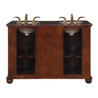  Adela 52 Double Sink Bathroom Vanity Cabinet   LTP 0180 BB UIC 52