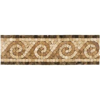 Shaw Floors Mosaic Wave Listello Tile Accent in Natural   CS55A