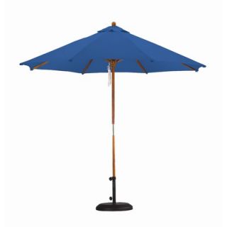 California Umbrella 9 Wood Pulley Open Market Umbrella   SOW908 Set