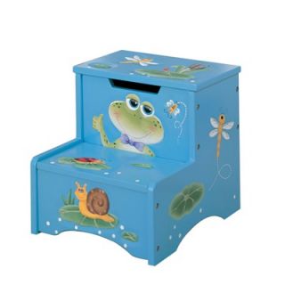 Teamson Kids Froggy Step Stool with Storage