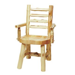 Fireside Lodge Traditional Cedar Log Arm Chair