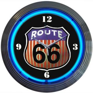 Neonetics Route 66 Round Neon Clock   route 66 round neon clock