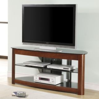 Wood and Glass 64 TV Stand