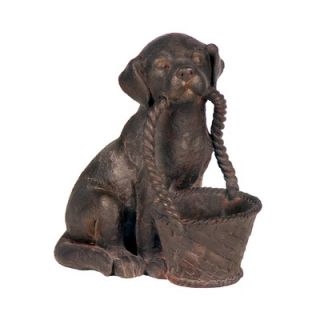 Sterling Industries Pooch with Basket Statue