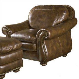 Leather Italia U.S.A. Hanover Leather Chair and Ottoman   9926 Chair