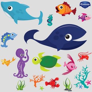 Fathead Sea Creatures Group One Wall Graphic   69 00029
