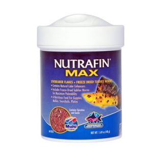  Nutrafin Max Livebearer and Tubifex Fish Food   1.69 oz.