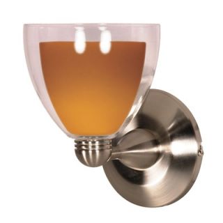 Nuvo Lighting 7.75 x 5 Halogen Wall Sconce with Butterscotch Glass