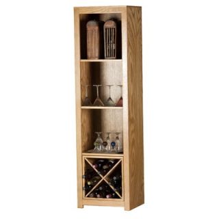 Eagle Industries Heritage Oak 72 Cube Bookcase with Wine Rack