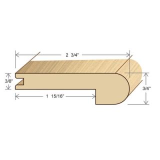 Moldings Online 78 Solid Hardwood Unfinished Maple Stair Nose for 3/8