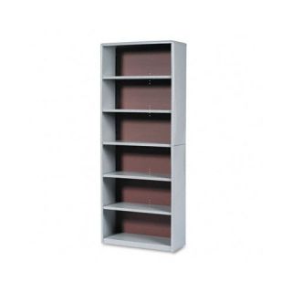 Value Mate Series Bookcase, 6 Shelves, 31 3/4w x 13 1/2d x 80h, Gray
