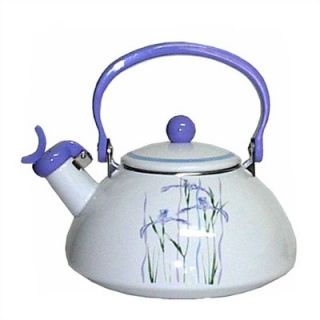  Iris Whistling Tea Kettle 80 oz. with Optional Accessories
