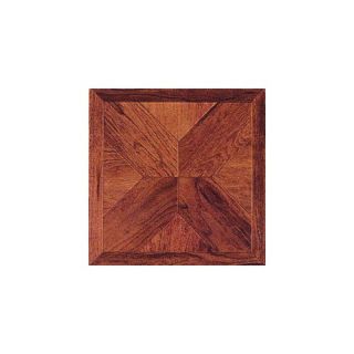 Vinyl Machine Cherry Wood Cross Floor Tile (Set of 45)