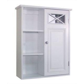 Elegant Home Fashions Dawson Wall Cabinet with Single Door and Shelves