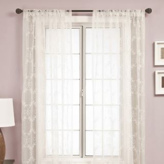 Softline Home Fashions Papin Rod Pocket Panel in White   LEGAwht84RP