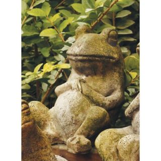 OrlandiStatuary Animals Laid Back Frog Statue