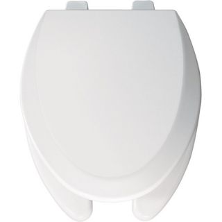 Elongated Commercial Open Front Molded Wood Toilet Seat with Top Tite