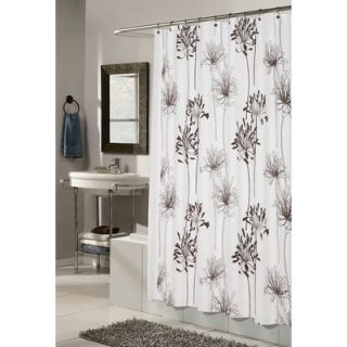 Carnation Home Fashions Cologne 100% Polyester Fabric Shower Curtain