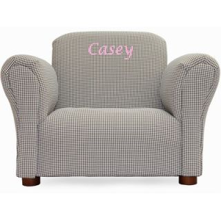   Furniture Upholstered Personalized Kids Gingham Mini Chair   101