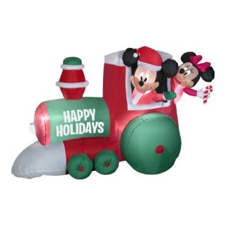 Airblown Train with Mickey and Minnie Scene