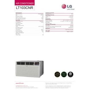 LG 10000 BTU Through the Wall Air Conditioner with Remote   LT103CNR