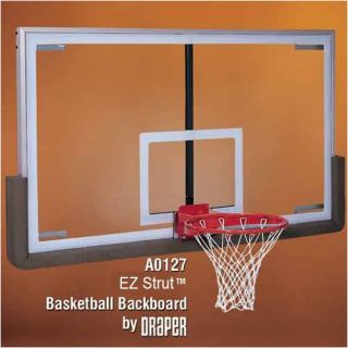Draper EZ Pro Strut Bank Glass Basketball Backboard  