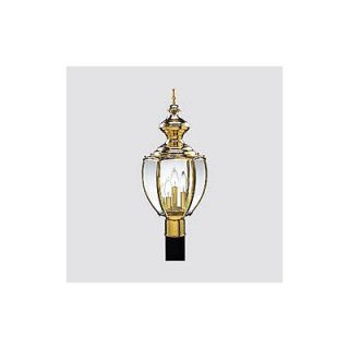 Progress Lighting Brass Guard Acorn Style Post Top Lantern in Polished