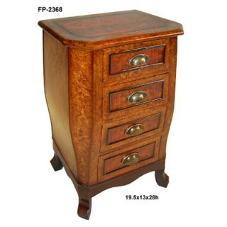 Cheungs Rattan Wooden Chest with Four Drawers and Cupped Handle   FP