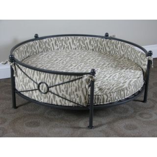 4D Concepts Smoked Metal Round Pet Bed