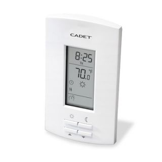 Cadet Double Pole Electronic Programmable Wall Mount Thermostat in