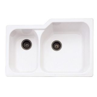 Rohl Undermount Kitchen Sink with Large Bowl in Matte Black Fireclay