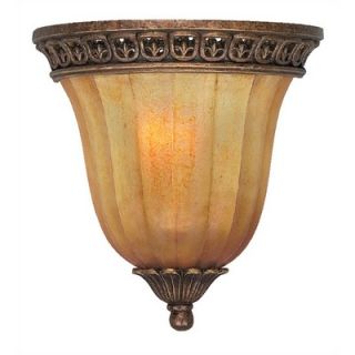 Crystorama Yorktown Hand Painted Wall Sconce in Espresso