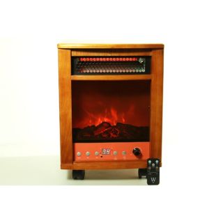 Infrared Heater Fireplace 1500W with Dual Heating System