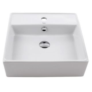 Kraus Ceramic White Square Sink