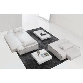 Hokku Designs Essence Leatherette Convertible Sofa Bed and Chair Set