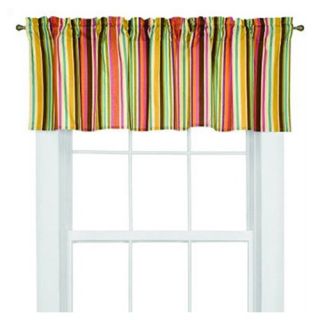 Bacati Dots and Stripes Spice Valance in Bright