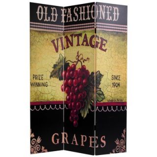 Oriental Furniture Double Sided Grapes and Cherries Canvas Room