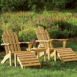 Oxford Garden Adirondack Chair and Footstool Set   211212199
