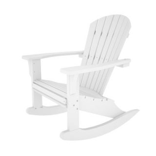 Polywood Seashell Adirondack Rocking Chair