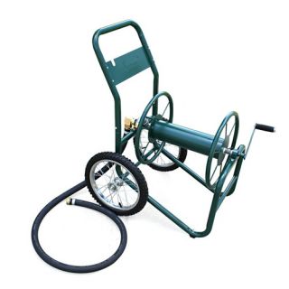 Industrial 2 Wheel Hose Reel Cart with 1 NPTF