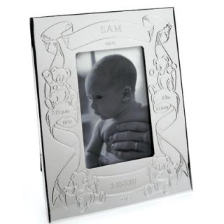 Lunt Silver Silverplated Baby Birth Record Frame