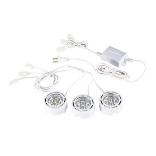 Three Light Mini Puck Downight Kit in White