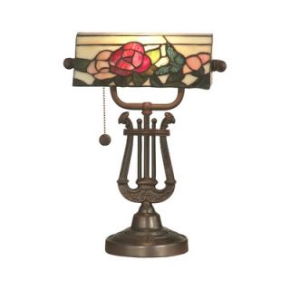 Dale Tiffany Broadview Bankers One Light Table Lamp in Antique Bronze