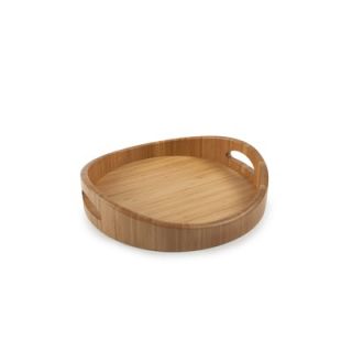 Core Bamboo Modern Round Large Tray in Natural