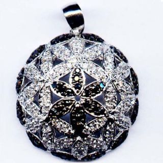 CZ Collections Cubic Zirconia and Flower Pendant   PEN1531