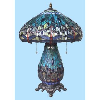 Chintaly Tiffany Table Lamp in Antique Brass   T01381 2 LMP