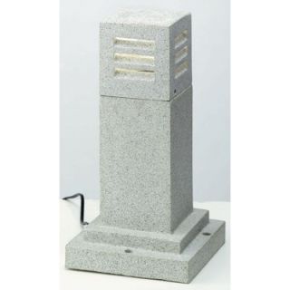 Lite Source Small Outdoor Square Pavilion Pathway Light in Granite
